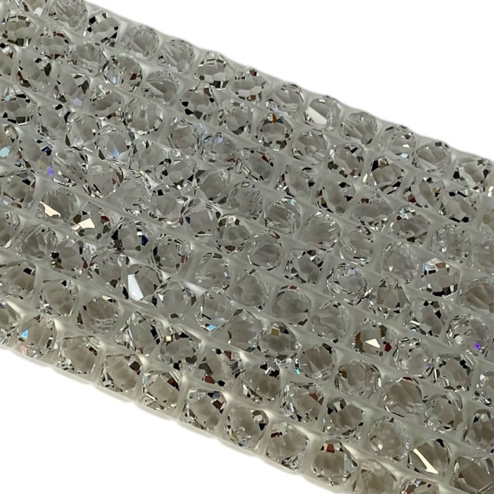 Swarovski Lot/24 8mm Crystal Bicone Faceted Crystals - Made in Austria